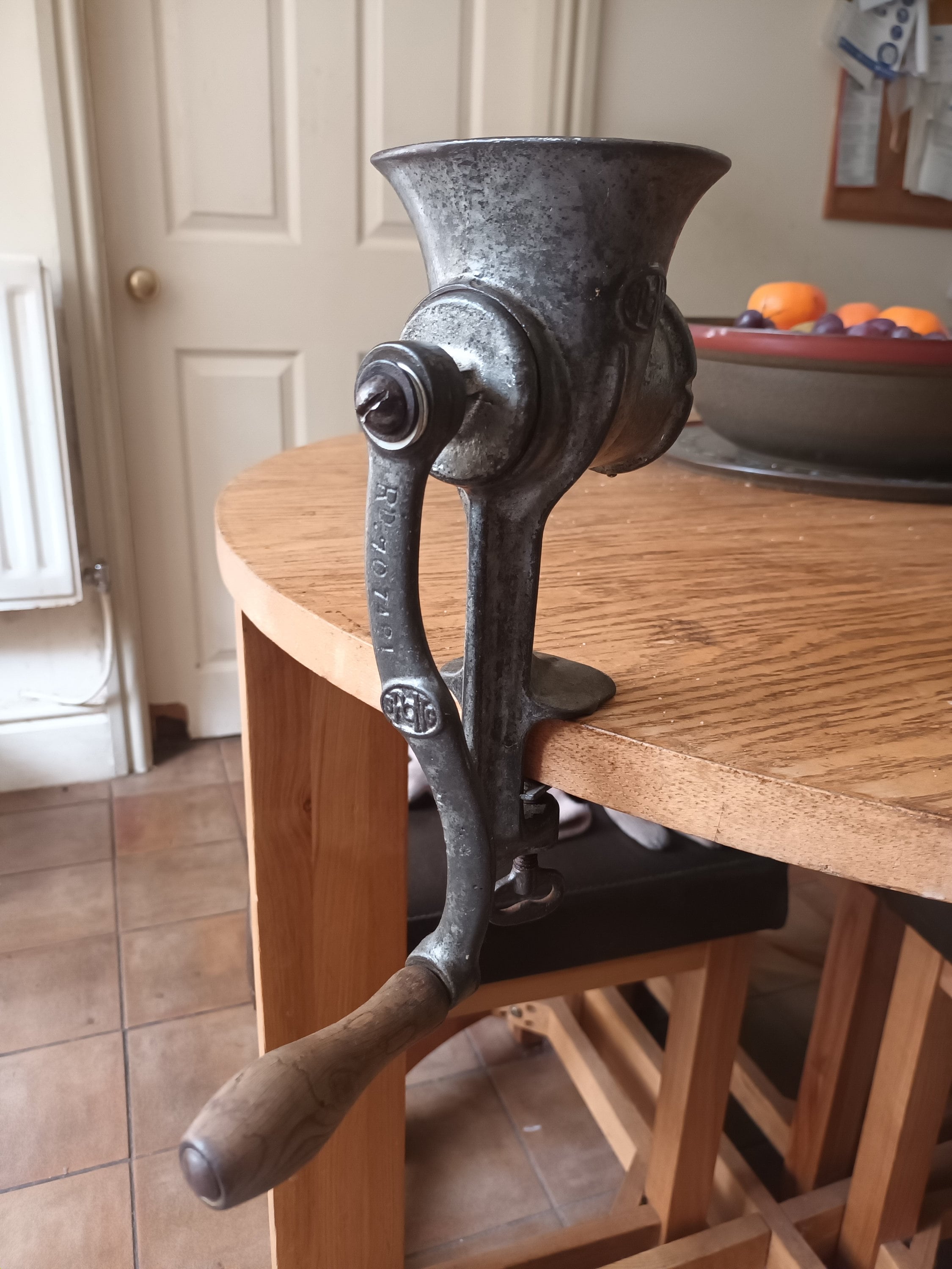 Wood Old Fashioned Hand Grinder SALE: Antique Early 20thc Meat