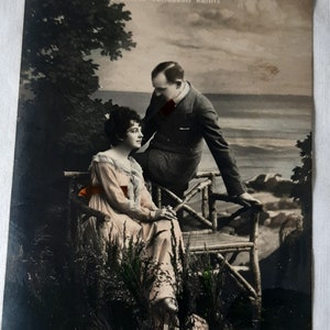 Edwardian Antique Postcard Love Poem Regel & Krug, Leipzig Early Photograph