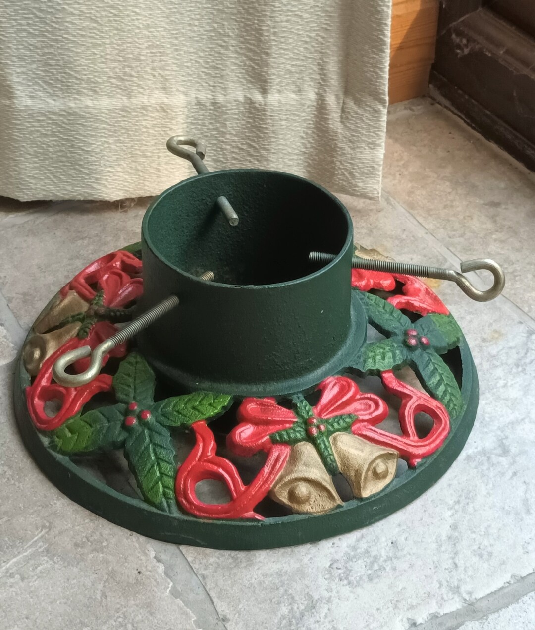 Heavy Duty Christmas Tree Stand Cast Iron 