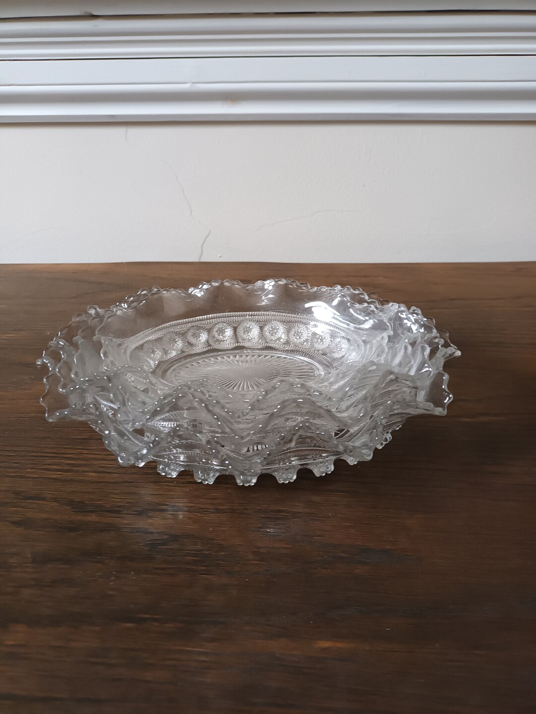 Prunt Davidson Blackberry Prunt Pressed Glass Dishes: Early 20thc Frilled Rim ...