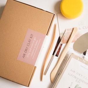 DIY Air-Dry Clay Pottery Kit for Home Crafting, Bridal Showers, Weddings, Team Events & Thoughtful Gifts