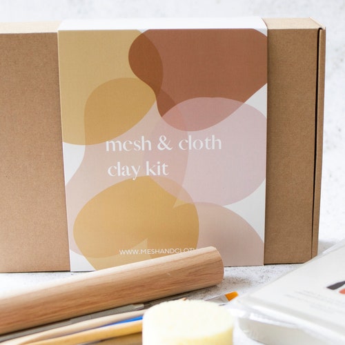 DIY Pottery Kit Home Craft Kit Adult Craft Air Dry Clay Etsy