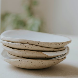 Ceramic bowl, Ceramic pasta bowl, Serving bowl, handmade pottery, handmade ceramics - Speckled - handmade ceramic bowl  MADE TO ORDER