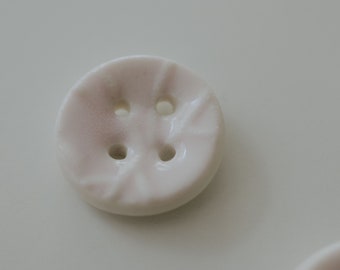 Porcelain button, sewing supplies - Porcelain button handmade