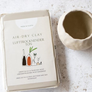 Air-dry clay White Clay 500 g or 1kg image 2
