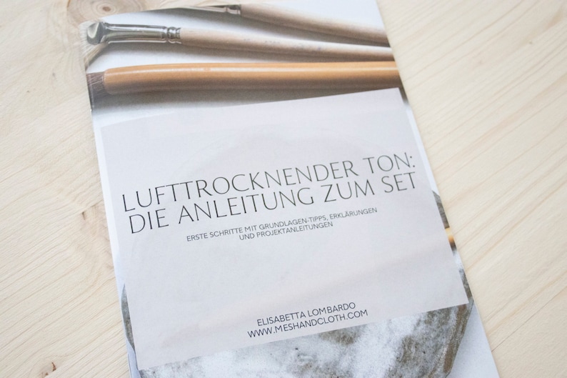 Töpfer-Set. Das große Ton-Set, Kit für lufttrocknenden Ton, Töpfern zu Hause, Ton ohne Brennen, Geschenk-Set, Muttertag Geschenk Bild 7