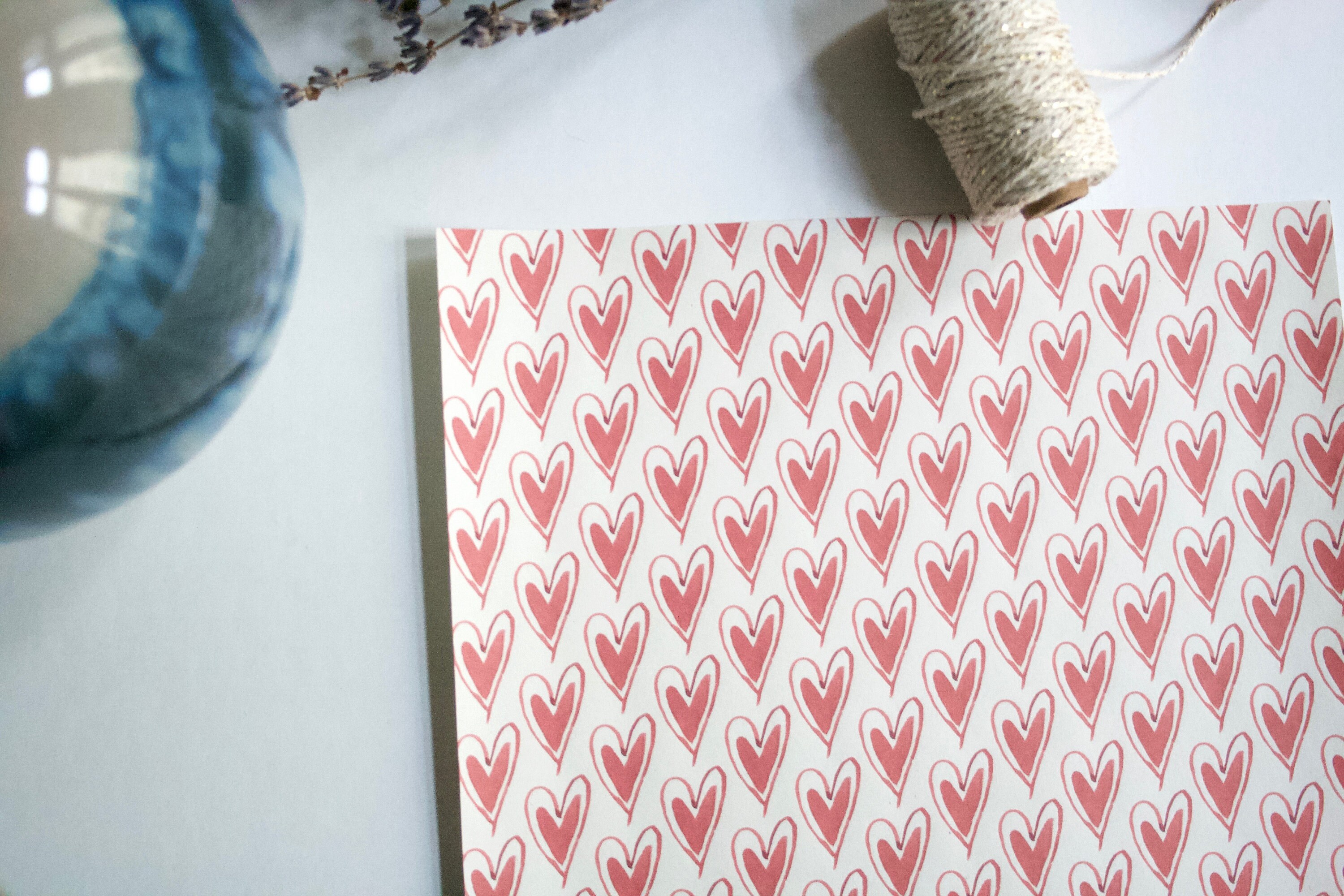 Printable Wrapping Paper Love Digital Paper Romantic Gift - Etsy