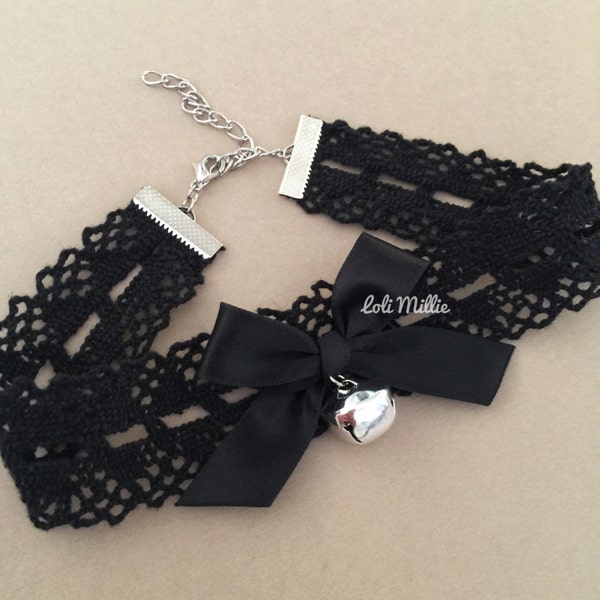 Black Lace Kitty Chokers