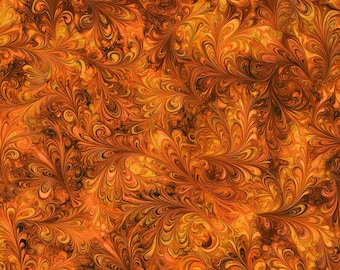 108" Extra Wide Quilt Backing By The Yard  Cotton Sweet Dream Cinnamon Pumkin Spice ( Shades of Rust)
