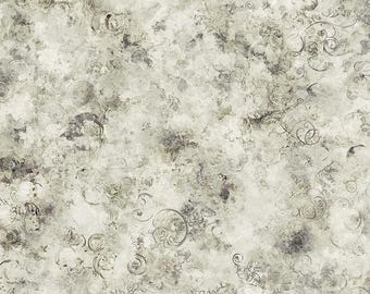 108" Extra Wide Worn Whisper Quilt Backing By The Yard  Cotton Moon Dust (Shades of Light Gray)