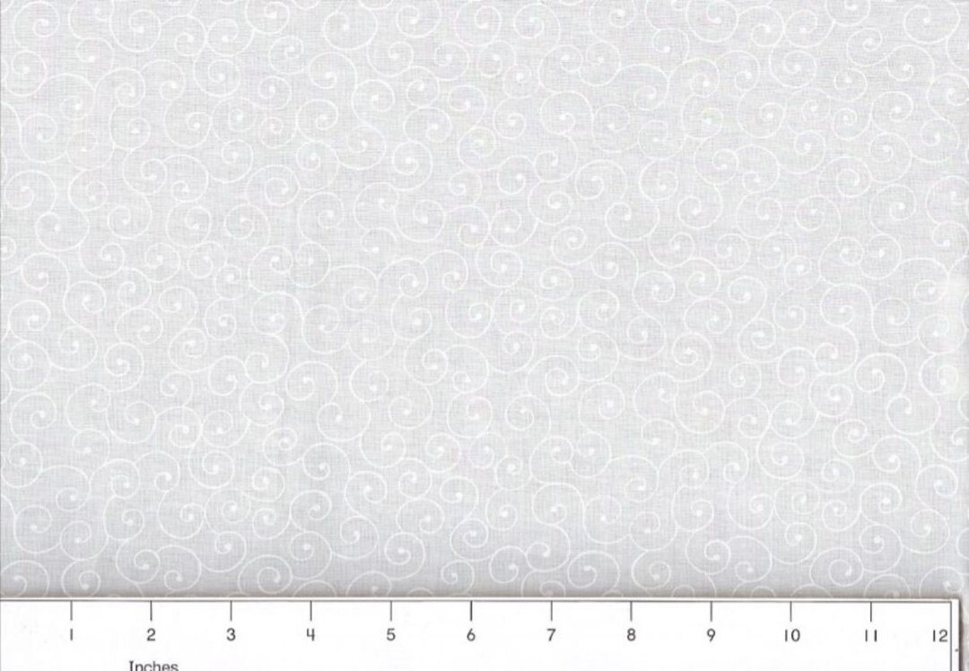 108 Extra Wide Quilt Backing BTY Yards 100 Cotton Tiltawhirl White