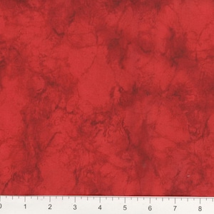 108" extra wide Marble RED quilt backing Quilter's Fabric By the Yard 100% cotton
