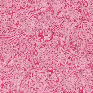 108&quot; Extra Wide Quilt Backing By the yard Paisley Pink and Bright Pink