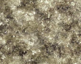 108" Extra Wide Quilt Backing By The Yard  Cotton Dream Spin Frosted Taupe