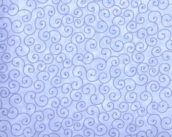 108" extra wide quilt backing By the Yards 100% cotton Tilt-a-Whirl Light Blue