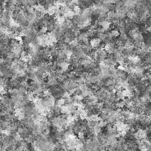 May include: Abstract grayscale digital art with a mottled, textured appearance. The design features a mix of light and dark gray tones, creating a visual effect reminiscent of stone or a cloudy sky. The pattern is irregular and non-repeating.