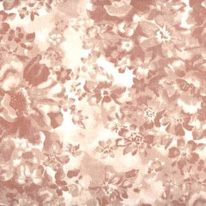 108" extra wide quilt backing By the Yards 100% cotton Faded Floral Camel