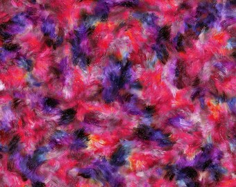108" Extra Wide Quilt Backing By The Yard  Cotton Furr-EE Cosmic Candy Hot Pink Purple