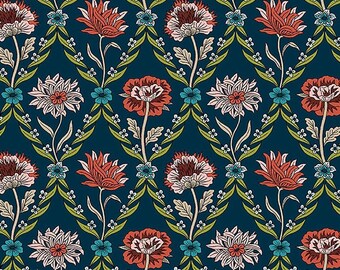 Riley Blake 43/44" Liberty Fabrics The Summer House All Cotton Kew Trellis Charcoal Gray