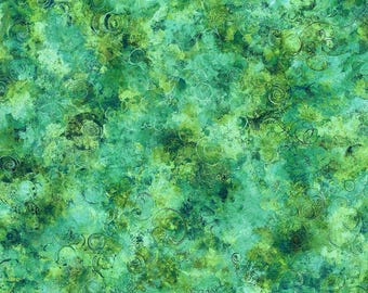 108" Extra Wide Worn Whisper Quilt Backing By The Yard  Cotton Sugar Pea (Shades of Green)
