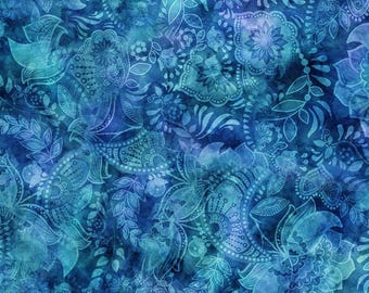 Marshall Dry Goods 108-inch Quilt Backing Fairy Tale 26 Premium Cotton Fabric Cut by The Yard Light (Shades Medium Teal Green Blue)
