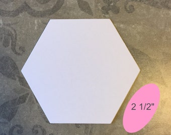 2 1/2"  Hexagon For English Paper Piecing Shapes by All Quilty Choose Package Size