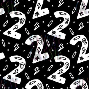 Birthday Rock / Age 2 / Seamless Pattern