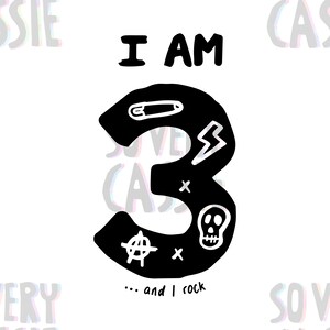 T-shirt Design/ SVG and JPG/ Birthday Rock/ Age 3