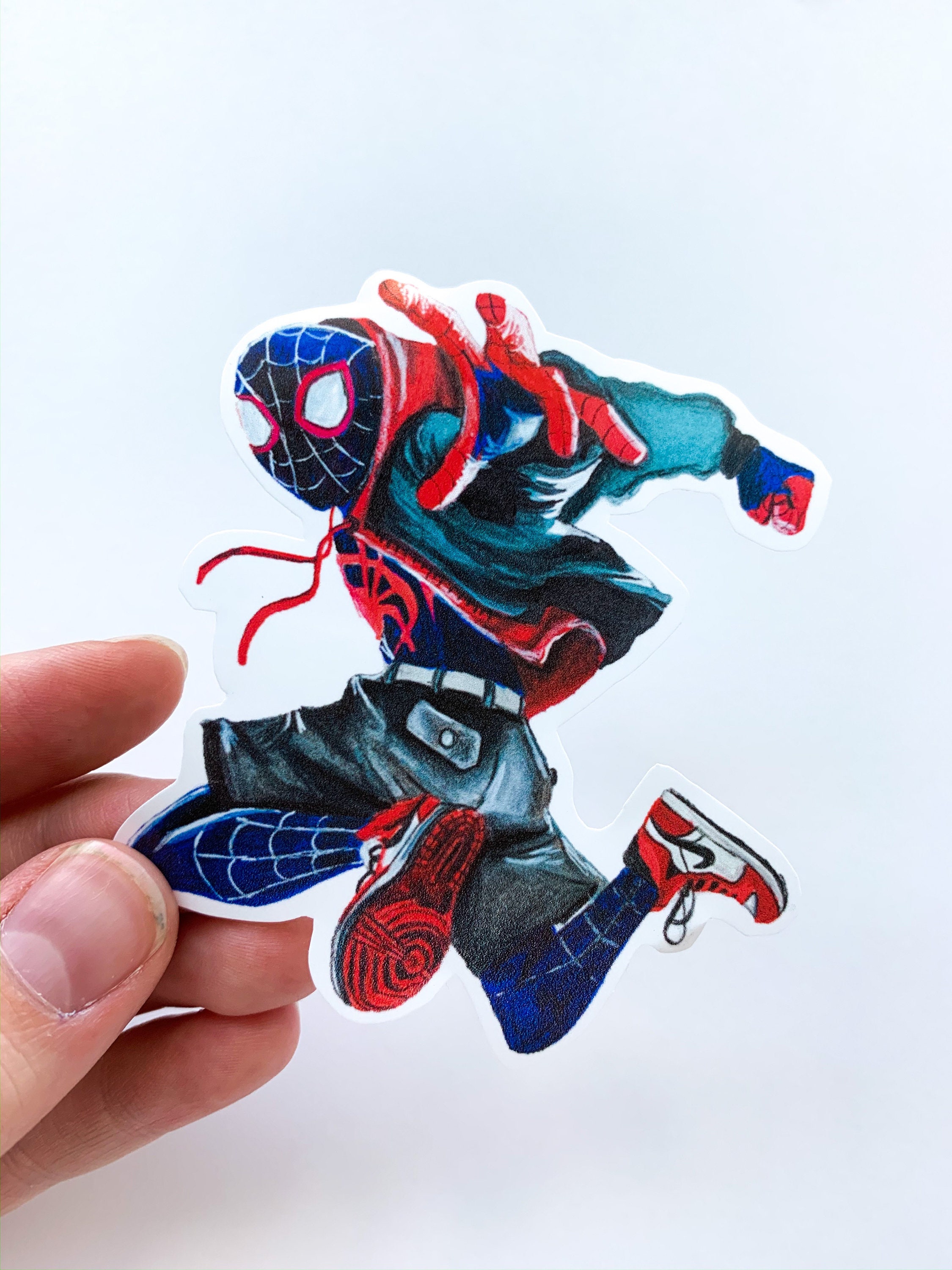 SpiderMan Into The Spiderverse Sticker Marvel Stickers Etsy