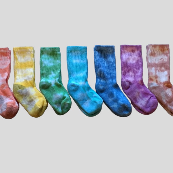 Little Boys Tie Dye Crew Socks/ Gift Basket Accessory