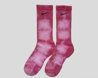 Wine Red Nike Tie-Dye Crew Socks/ Gift Basket Accessory