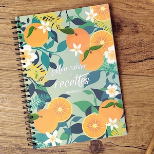 Cahier de recettes A5 à remplir
