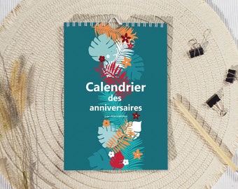 A5 birthday calendar, illustrations