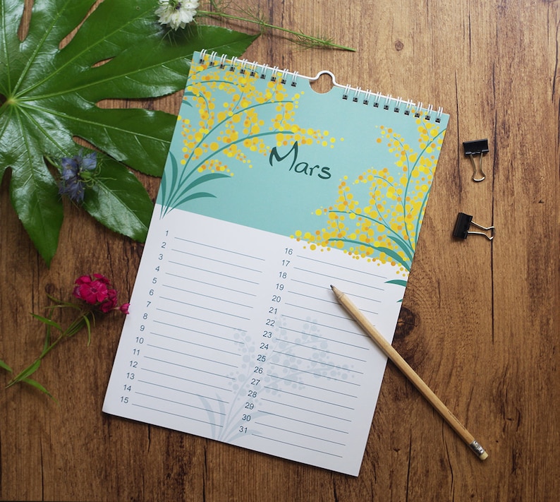 Calendrier des anniversaires perpétuel cadeau permanent | Etsy