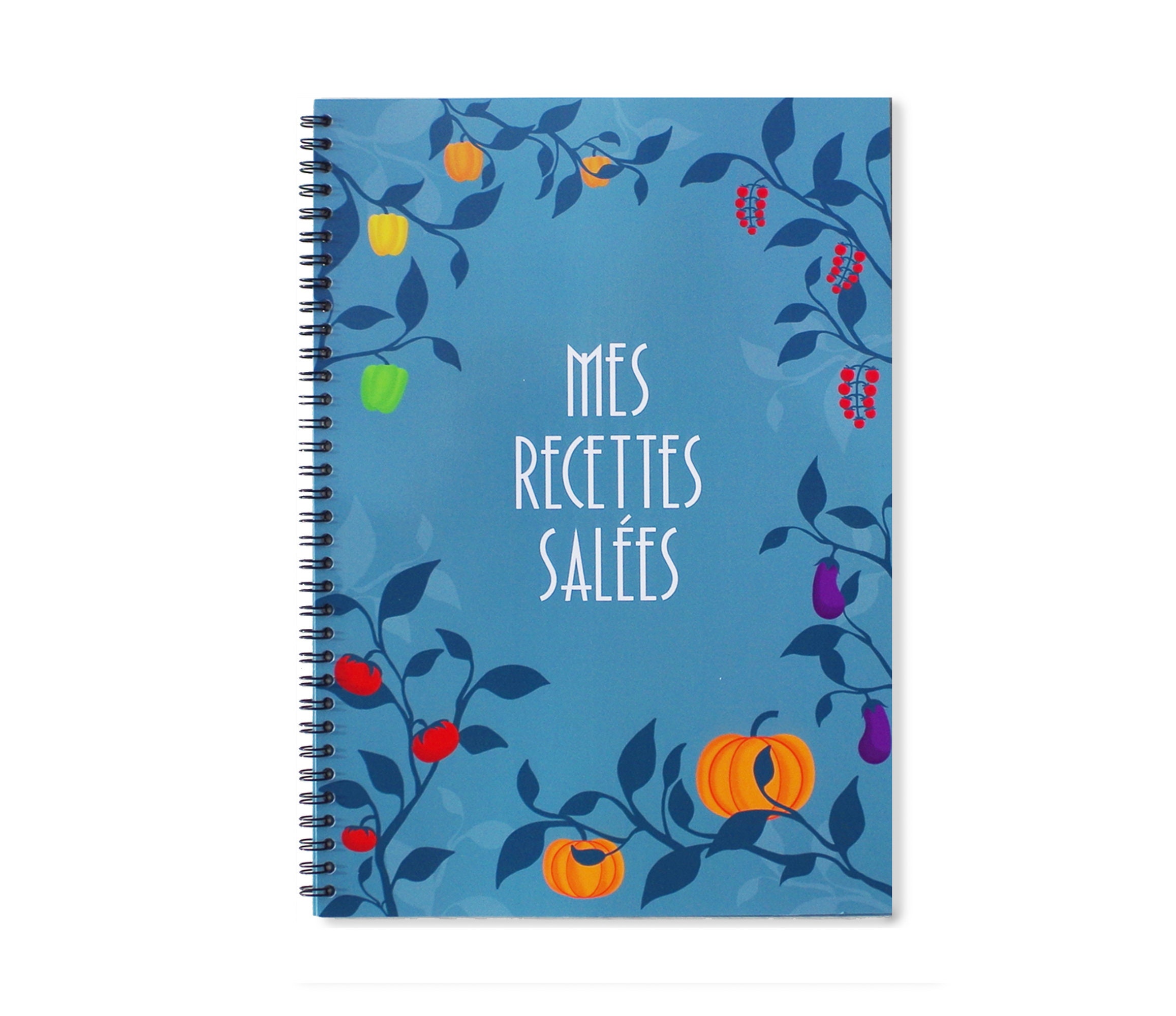 Cahier de recettes salées à compléter , grand format A4 avec spirale, 60  recettes à remplir - Cdiscount Beaux-Arts et Loisirs créatifs