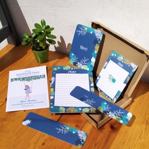 Atsem Lehrerbox, personalisiertes Geschenk zum Jahresende, Schreibwaren