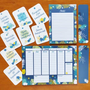 Box motivation étudiant, lycéen, organisation baccalauréat, examen, semainier, carte de motivation