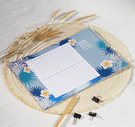 calendrier perpétuel pour les anniversaires, motif végétal, format A4