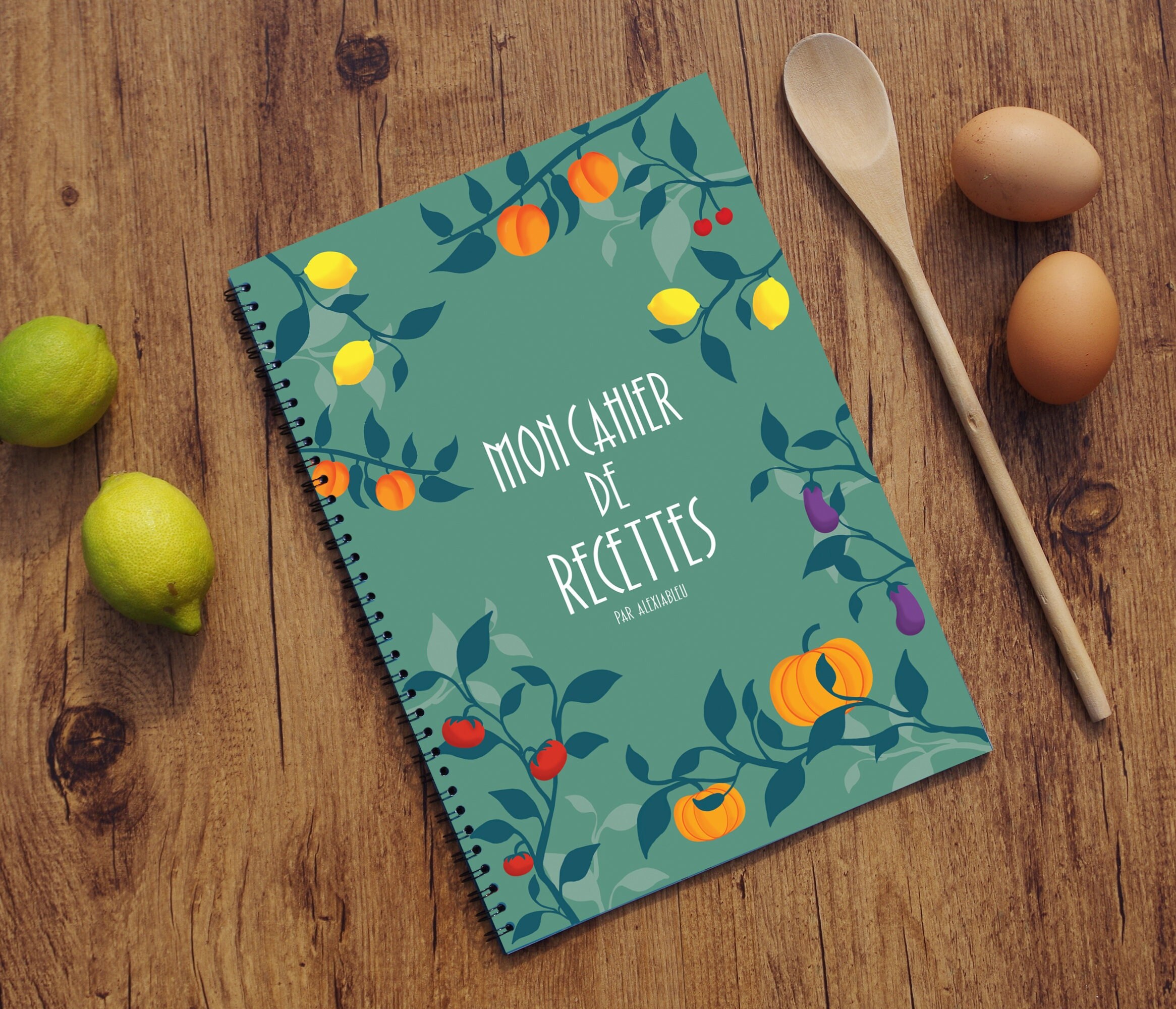 Mon carnet de recettes à remplir: Cahier de Cuisine a Remplir 100 Recettes  à Personnaliser pour Passionné de Cuisine / Livre de Cuisine Idée Cadeau