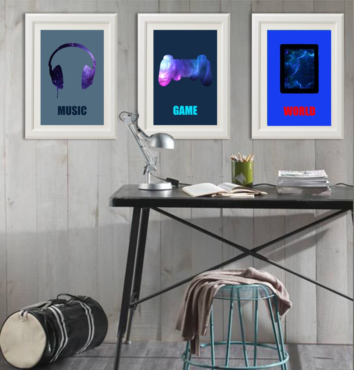 3 Posters in Colors Teenager Wall Decor Boy Wall Art Boy Etsy Australia