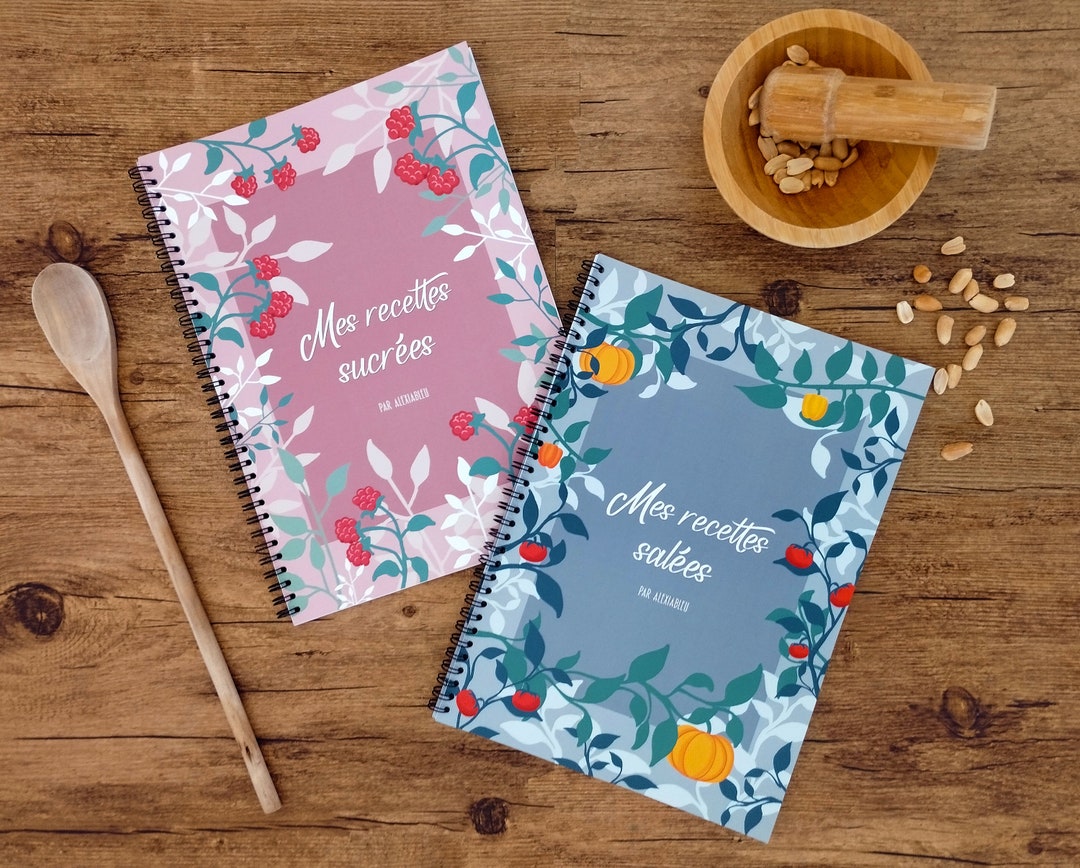 Duo De Cahiers De Recettes Salées Et Sucrées à Compléter A4 - Etsy