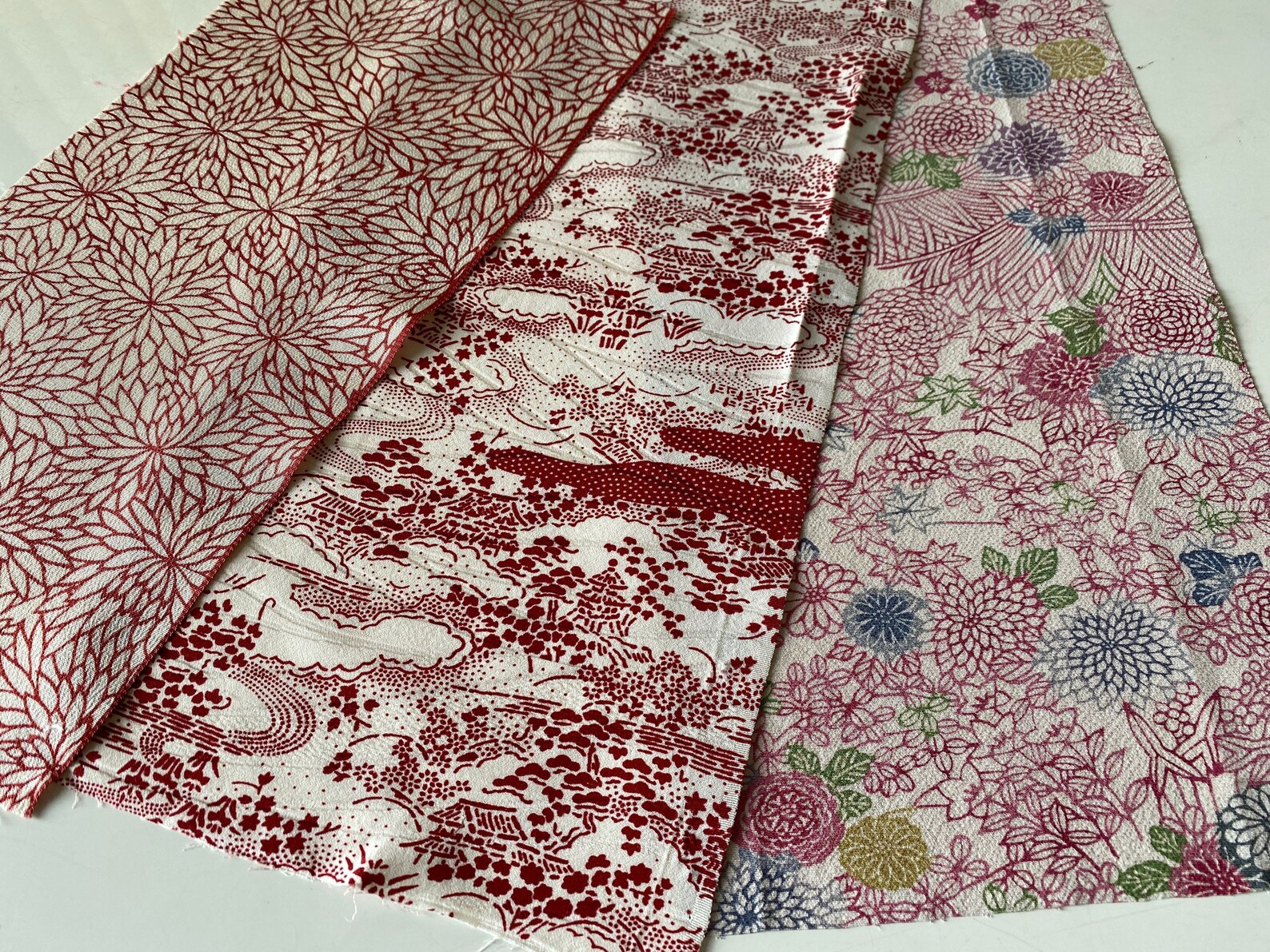 Japanese silk fabric vintage silk fabric silk kimono fabric Etsy