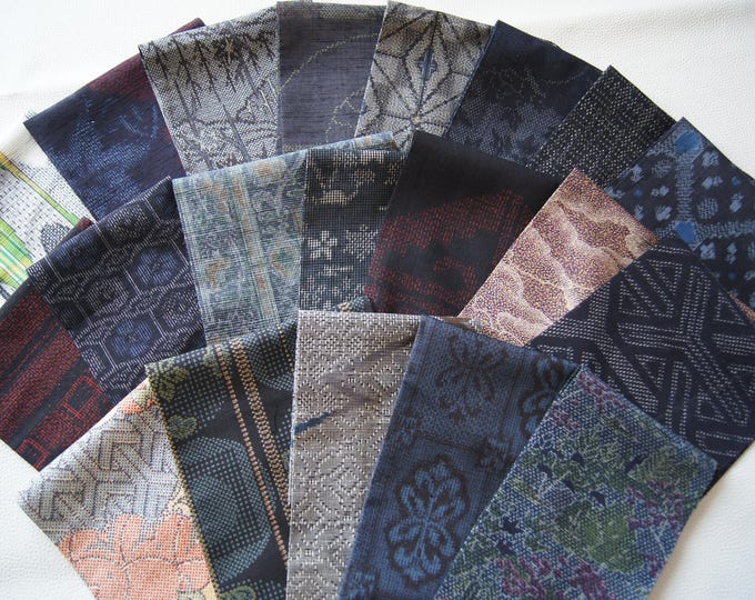 t8:Kimono japonais vintage tissu Oshima Tsumugi soie tissu