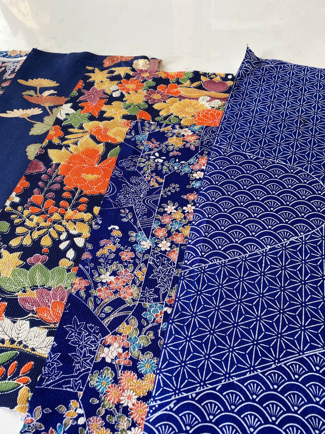 Japanese silk fabric vintage silk fabric silk kimono fabric Etsy