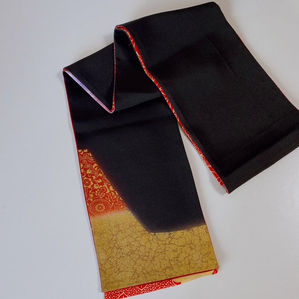 Handcrafted Silk Scarf from Vintage Kimono Material - Unique Style Accessory, S09,Ship From JAPAN