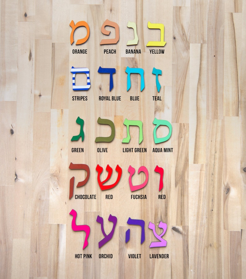 Hebrew Letters Hebrew Name Brit Milah Gift Nursery Wood Etsy