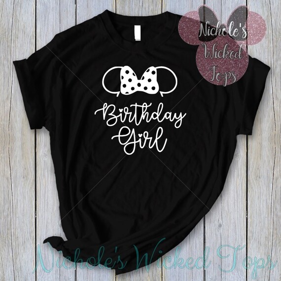 disney birthday girl shirt