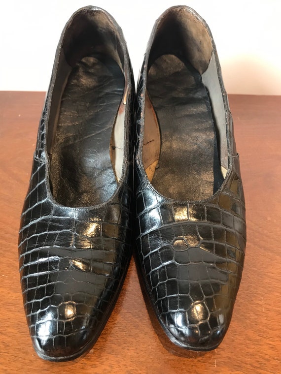 Original 1920s black shoes - image 2