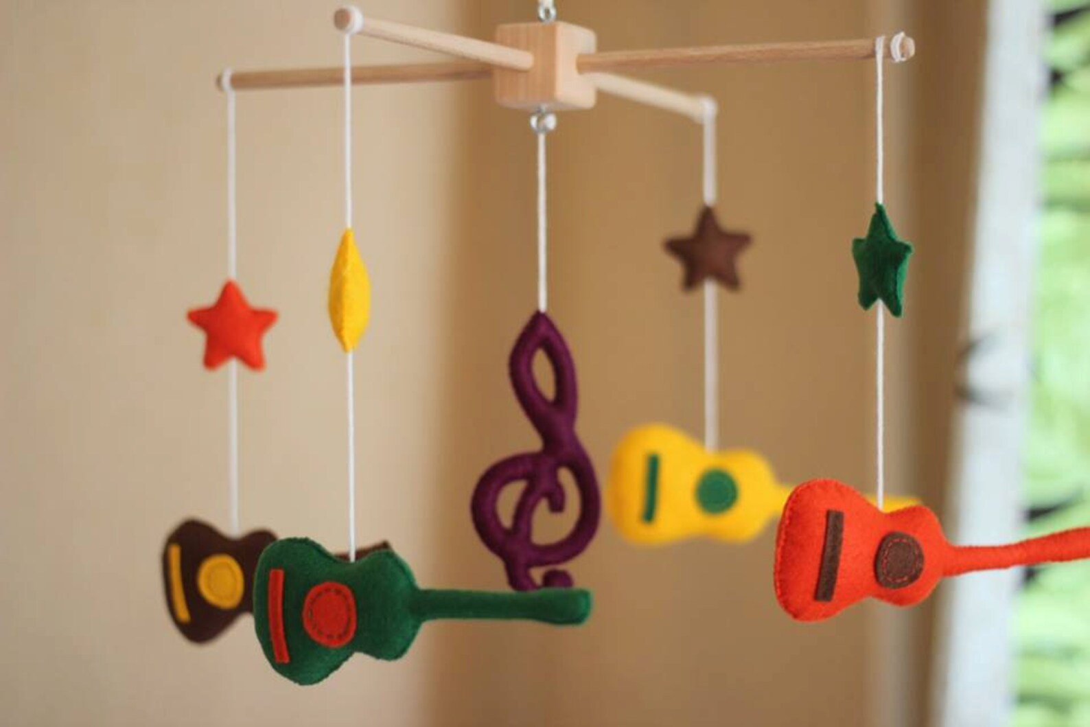 Baby Mobile with Guitars and Clef Crib Baby Mobile READY TO Etsy