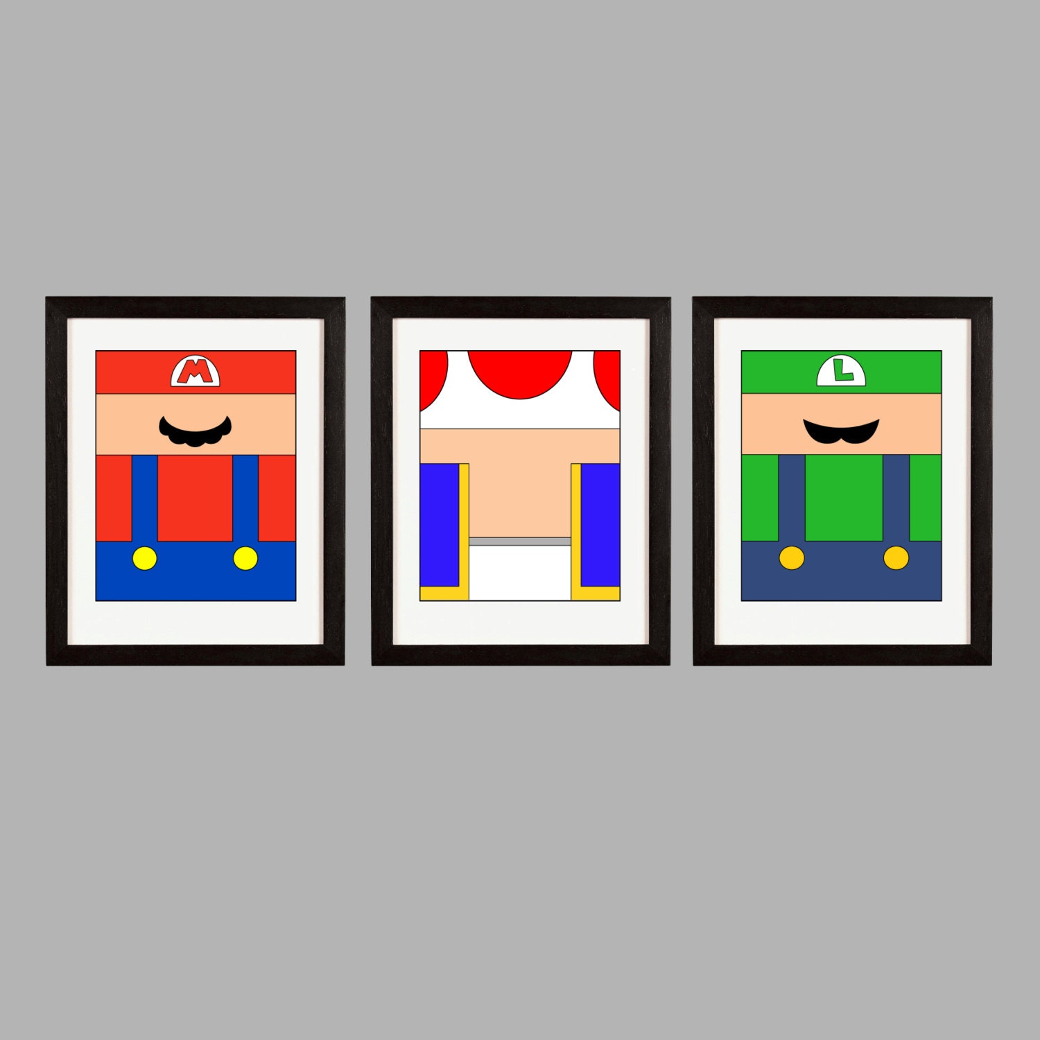 Super Mario Brothers Wall Art Print. Luigi. Shipped to your Etsy